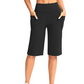 ⏰Sista dagen av kampanjen: Få 49 % rabatt! 🔥👖 Yogashorts med hög midja och fickor för dam