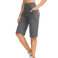 ⏰Sista dagen av kampanjen: Få 49 % rabatt! 🔥👖 Yogashorts med hög midja och fickor för dam