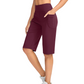 ⏰Sista dagen av kampanjen: Få 49 % rabatt! 🔥👖 Yogashorts med hög midja och fickor för dam