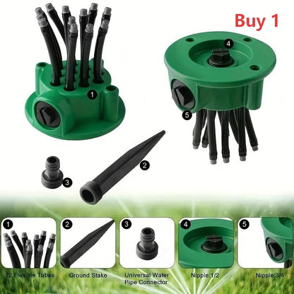 🌿 KÖP 2 FÅ 1 GRATIS! 💧 Precisionsbevattningsspridare – 360° Multiriktad, Anpassningsbara Spraymönster & Skonsam Mot Växter För Effektiv Vattenbesparing 🏡
