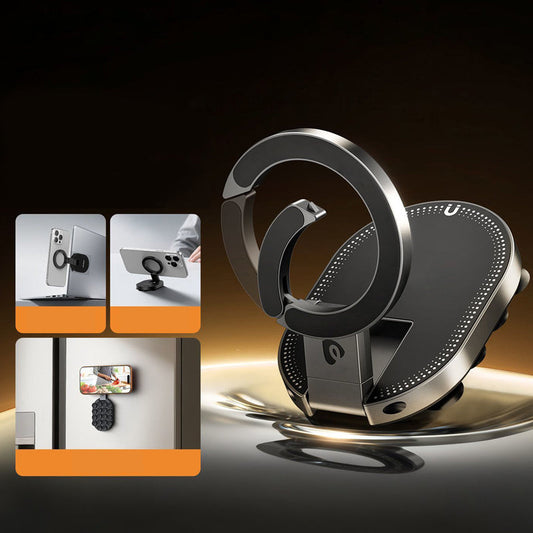 📱 50 % RABATT NU! Multifunktionell 3‑i‑1 mobilhållare – med sugkopp, magnet och bordsstativ – vridbar i 360° 🧲✨