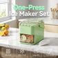 ⛄❄️Sommarens nödvändigheter🧊❄️Press-typ ismaskin med isförvaringsbricka🧺⚙️