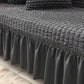 🔥HETT REA🔥Sofföverdrag med elastiskt, volangliknande material och bubbelstruktur