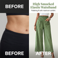👖 56% RABATT NU!🌿 Dam Casual Enfärgad Löstsittande Byxor – Hög Midja Wide Leg & Skrynklig Textur – Bekväma Lounge Byxor ✨