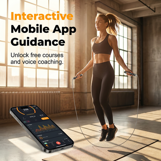 ✨Bluetooth-appanslutning✨realtidsdata-Smart Bluetooth-räknande hopprep