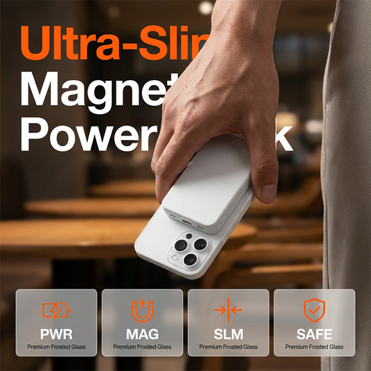 🔥50% RABATT NU!🔥 3-i-1 magnetisk trådlös powerbank med dubbla kablar