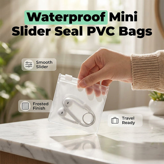 🔥Köp 10 och få 10 gratis✨Mini PVC-påse med skjutförslutning