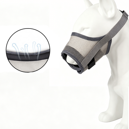 💥50%rabatt🐶 Andningsbar hundmask | Förhindrar att hunden biter och äter saker den inte ska