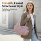 ✨NU 50% RABATT🐆 Avslappnad leopardmönstrad stor tygväska | Streetwear-stil, passar till varje look!