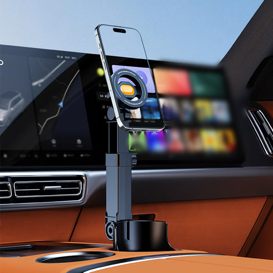 📱🚗Mugghållare och telefonhållare i bilen – 360° justerbar, stark N52-magnet, enhandsmanövrering, lämplig för alla telefoner, finns i magnetisk och clip-on-modell, garanterar körsäkerhet