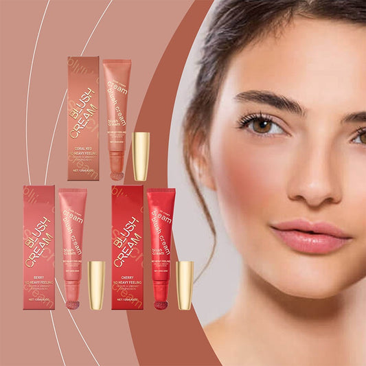 🔥Sista dagens specialerbjudande, 50% rabatt!👍Naturlig, långvarig, skimrande krämrouge