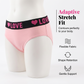 ❄️Sommarfräscht 50% rabatt!💗Sömlösa damtrosor med LOVE-midjeband – Andningsbar bomullsblandning, komfort för varje dag