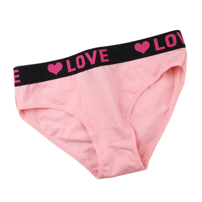 ❄️Sommarfräscht 50% rabatt!💗Sömlösa damtrosor med LOVE-midjeband – Andningsbar bomullsblandning, komfort för varje dag