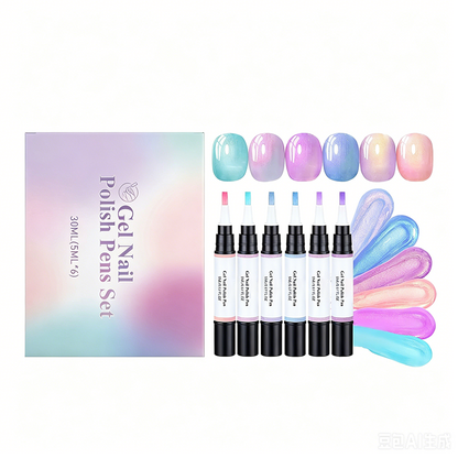🥳2026 Hetsäljande vara💞6-delat set med gelnagellackspennor✨