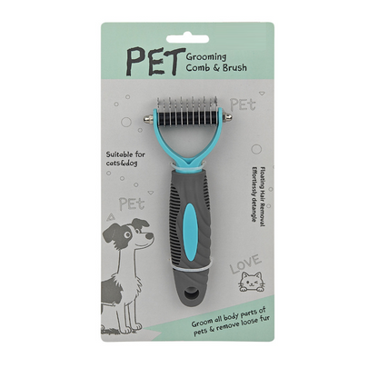 🐱🐶 50 % rabatt! Utredningskam för husdjur – Smärtfri pälsvård, rundade tänder som skyddar huden och ett halkfritt handtag 🐾💈