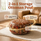 🔥50% RABATT! 🔥Multifunktionell ottoman-sittpuff med förvaring