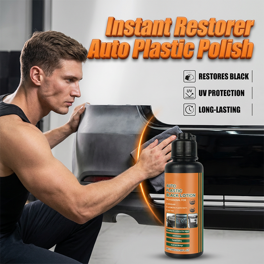 🚗✨ Universal svart plastpolish för alla typer av bilar 🛡️