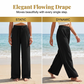 🌬️👖Dambyxor med hög midja och vida ben, avslappnade--Lätt och bekväm, skapa enkelt en snygg look!