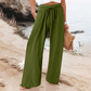 🌬️👖Dambyxor med hög midja och vida ben, avslappnade--Lätt och bekväm, skapa enkelt en snygg look!