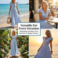 🌊Elegant, böljande sommarklänning i maximodell--Skapa enkelt semesterkänsla. 🌴👗