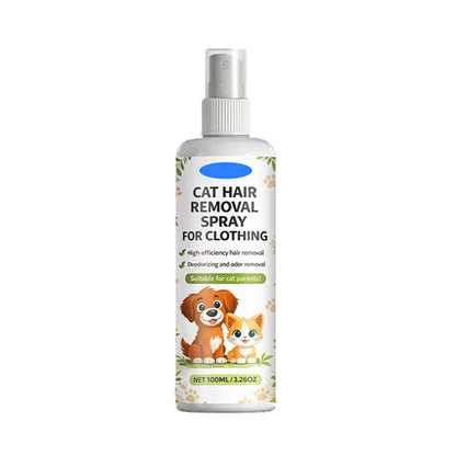 ✨🎉 Tidsbegränsat erbjudande! 🐾✨ Hårborttagare för husdjurshår på kläder och möbler | Skonsam formula | Ingen klädroller behövs 🧴Spray för borttagning av djurhår från textilier och kläder