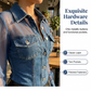 👕 Jeansöverdel för dam med meshdetaljer — En snygg, elegant och midjeframhävande topp ✨
