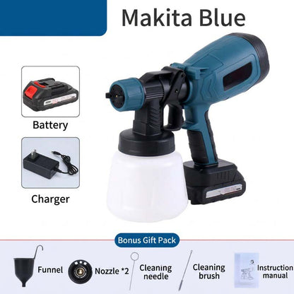 🎨🔋 Multifunktionell sladdlös elektrisk färgspruta – Bekvämt uppladdningsbar 🖌️ ✅