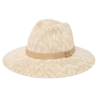 🔥 Utvald vara: 50 % rabatt 🎉 Vikbar, stickad solhatt (fedora) – Dam