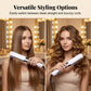 💇‍♀️ 50 % rabatt! 2-i-1-verktyg för både plattning och lockning – vårdande negativ jonteknik för ett mjukt, glansigt och vackert lockat hår! ✨ Keramiska turmalinplattor – för ett hår som ser glansigare och friskare ut.