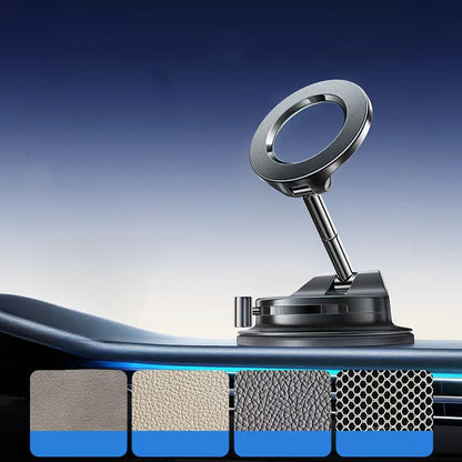 🚗 Få 50 % rabatt nu! 🧲 Universell mobilhållare för bil med vakuum- och magnetfäste – har 360° rotation, kraftigt vakuumfäste och en justerbar metallarm för ett stabilt och stötsäkert grepp. Ett måste för navigering på bilresan!