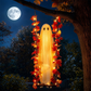 🔥🎁Nyhet 50 % RABATT🔥Hängande Halloween-spöke på Gunga med Fjärrkontroll LED och Lönnlöv