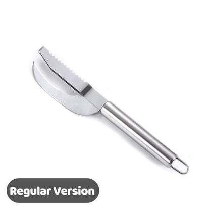 🔪 50% RABATT NU! Multifunktionell fiskkniv i rostfritt stål – ultravasst blad, tandad rygg för enkel fjällning & ergonomiskt handtag – perfekt för filéering, urtagning och örthackning 🐟✨