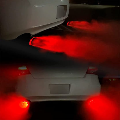 🔥🎁Nyhet 50 % RABATT🔥LED Bilmodifieringsdelar Kolfiber avgasrör