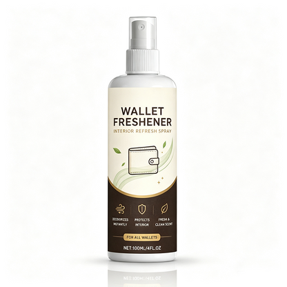 💥 50 % rabatt! 🔥 Wallet Refresh-spray — Tar bort dålig lukt i kortfack och myntfack; skonsam mot läder och foder; kompakt och smidig för daglig användning. 👛