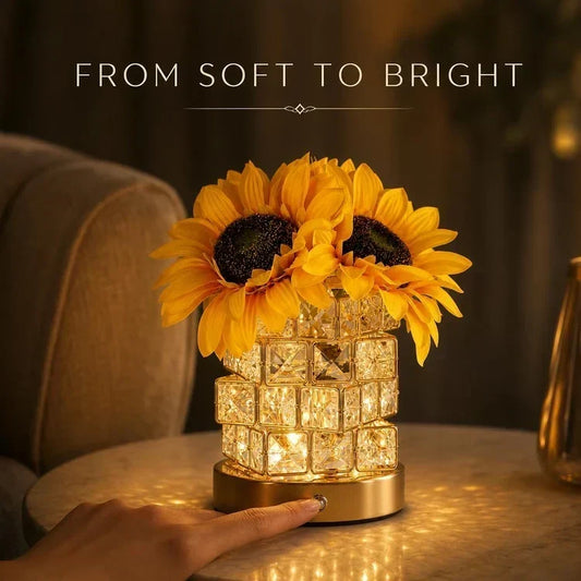 🌻 50 % RABATT NU! ✨ Sänglampa med Solrosmotiv – Varmt Sken & Elegant Dekoration för Sovrummet 🛏️💡