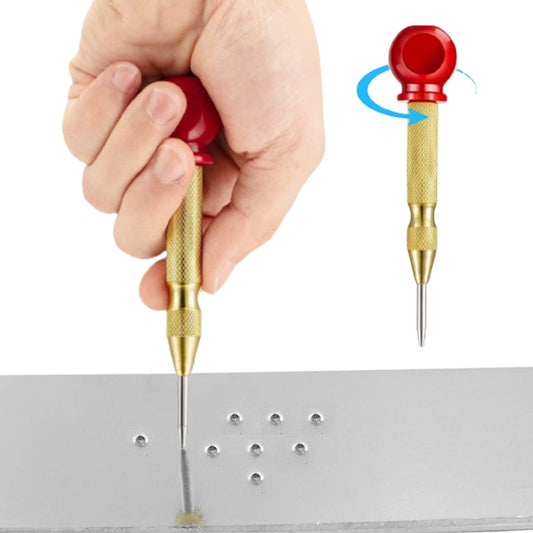 🔥Köp 1  få 1 gratis😍50 % rabatt✨5-tums fjäderbelastad automatisk mittpuns med hög hårdhet