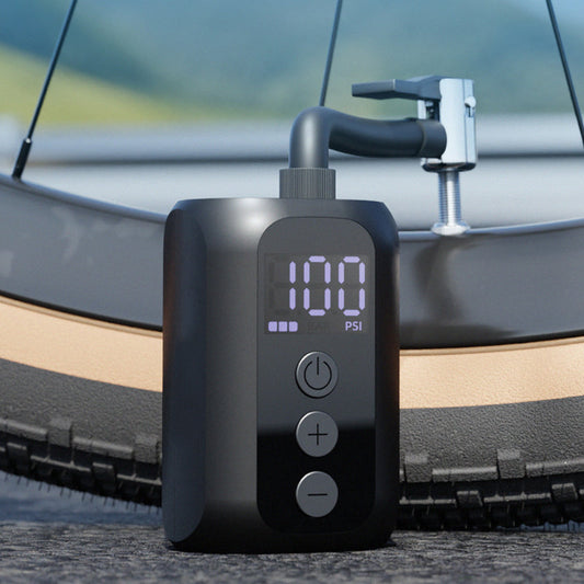 Bärbar mini smart däckpump
