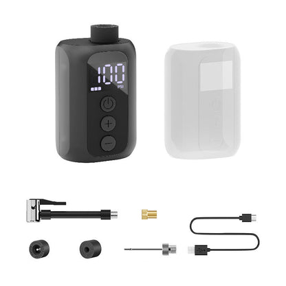 Bärbar mini smart däckpump