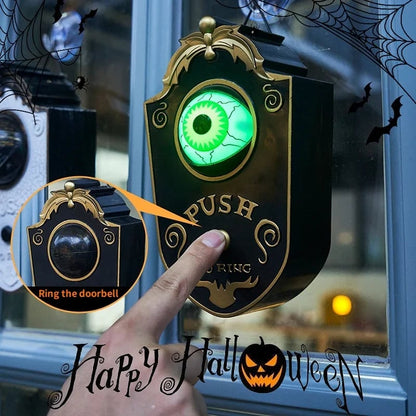 🎃 Bästsäljare inför Halloween 2026! 😈 Dörrklocka föreställande en enögd demon