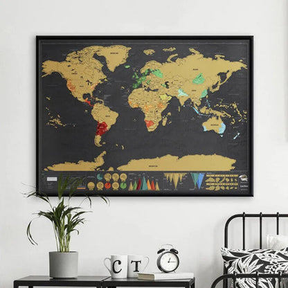 🌍 50% RABATT IDAG – Skrapa fram dina resminnen och se hur mycket av världen du upptäckt – Scratch Map resedagbok
