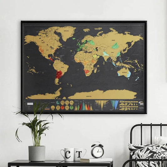 🌍 50% RABATT IDAG – Skrapa fram dina resminnen och se hur mycket av världen du upptäckt – Scratch Map resedagbok