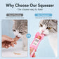 💥 50 % rabatt! 🐾 Ergonomiskt klämverktyg – doserar godispasta utan kladd eller spill. Slitstarkt material (polypropen med hög densitet). Blå/rosa 🛡️