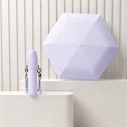 💥 50 % rabatt! ☂️ Hopfällbart paraply med UV-skydd – tredelad konstruktion, UV-skyddande och tillräckligt stort för två personer. Fodral medföljer. Finns i 6 färger. 🛡️
