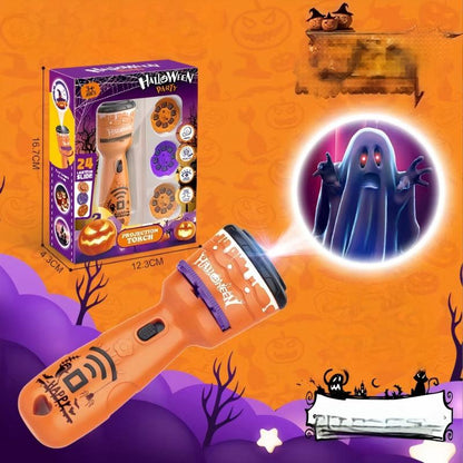 🔥🎁Köp 2 få 1 gratis🔥Leksaksficklampa för barn med jul- och halloween-projektioner