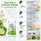 🍋KÖP 2, FÅ 1 GRATIS – Gör den dagliga kylskåpsrengöringen snabbare och enklare – Kompakt rengöringsspray för kylskåp
