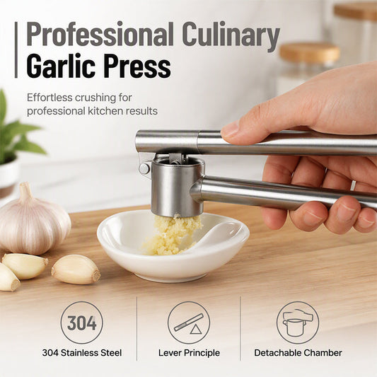 🧄✨ 50 % RABATT NU! Rostfri Vitlökspress av Hög Kvalitet – Pressa Vitlök Snabbt & Enkelt Utan Kladd 🍳🔪