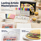 🎨 KREATIV DEAL – Måla, forma och skapa var som helst med allt samlat i en bärbar väska – Portabelt konstkit med texturerad skumeffekt