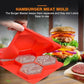 🔥HETEREA 50% RABATT🔥🍔 5-i-1 silikonform för hamburgare – Återanvändbar hamburgerpress och frysfack för enkel matlagning