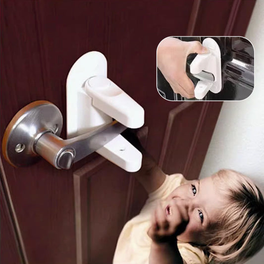 🎁 KÖP 2, FÅ 1 GRATIS – Montera på några sekunder och ta bort utan märken när du vill – Självhäftande barn- & husdjurslås för dörr