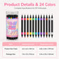 📢📢 50 % RABATT NU! ⏰️ 24 färger dubbeländade nagelkonstpennor set – levande färgurval, dubbeländad design & långvarig lysstyrka – perfekt för DIY-manikyr hemma ✨💅